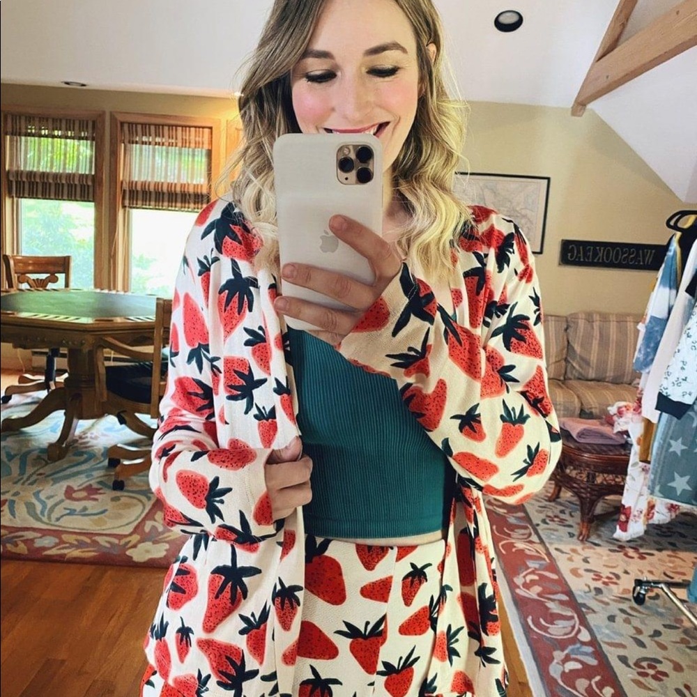 Strawberry cardigan